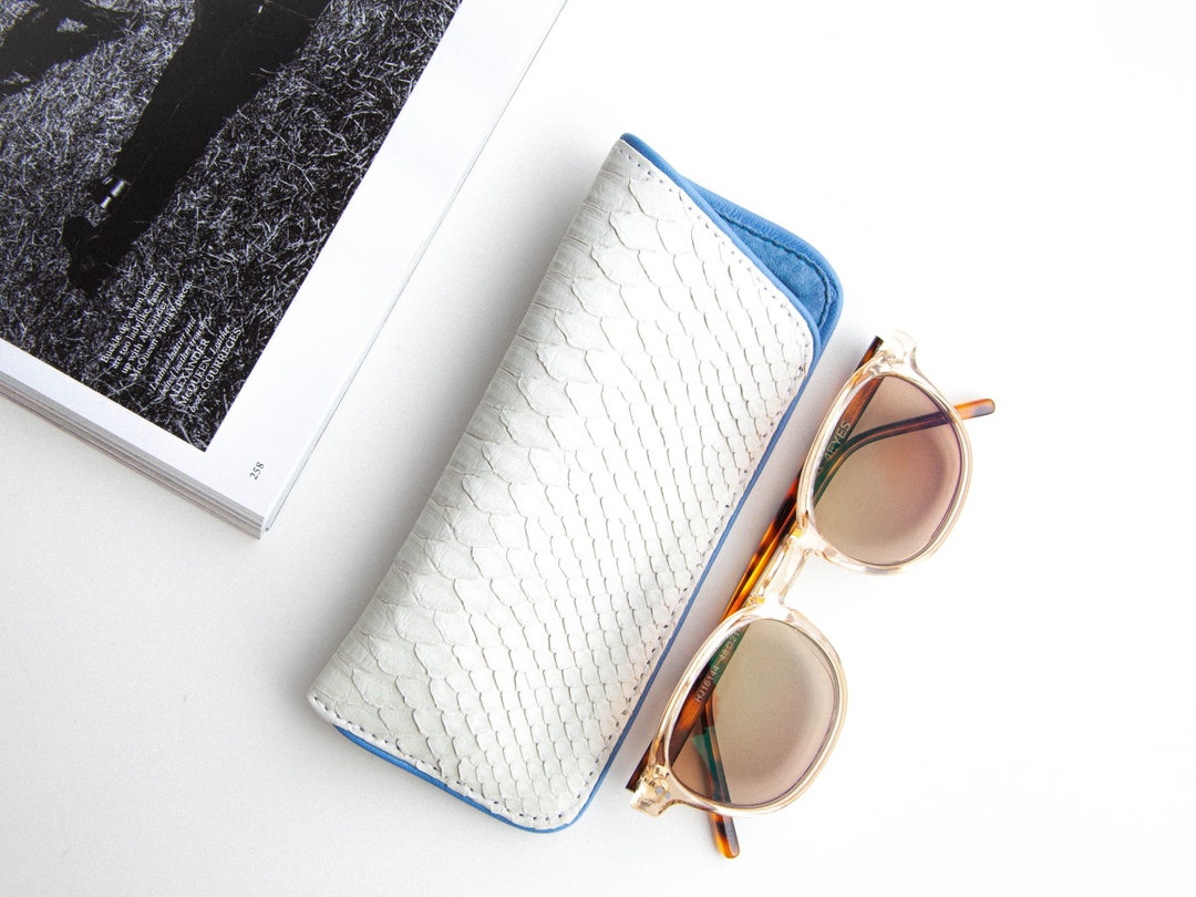 Glasses Case Python Skin Reading Glass Case - Etsy