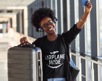Camisa Modo Avión, Camisa De Avión Divertida, Camisa De Viajero, Regalo Para Viajero, Camisa De Viajero, Regalo Para Aventurero, Camisa De Vacaciones