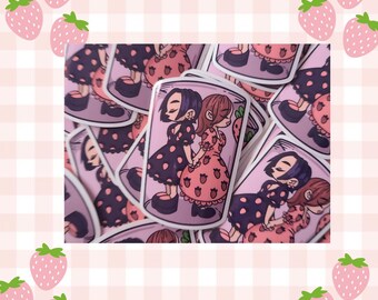 Pegatina de chicas fresas