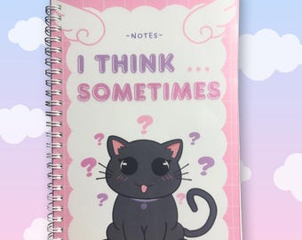 Cuaderno en espiral "Pienso a veces"