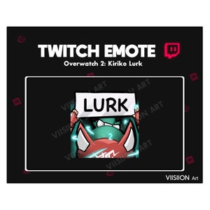 Twitch Emotes // Discord Emotes // Lurking Kiriko Emote for Streamers!