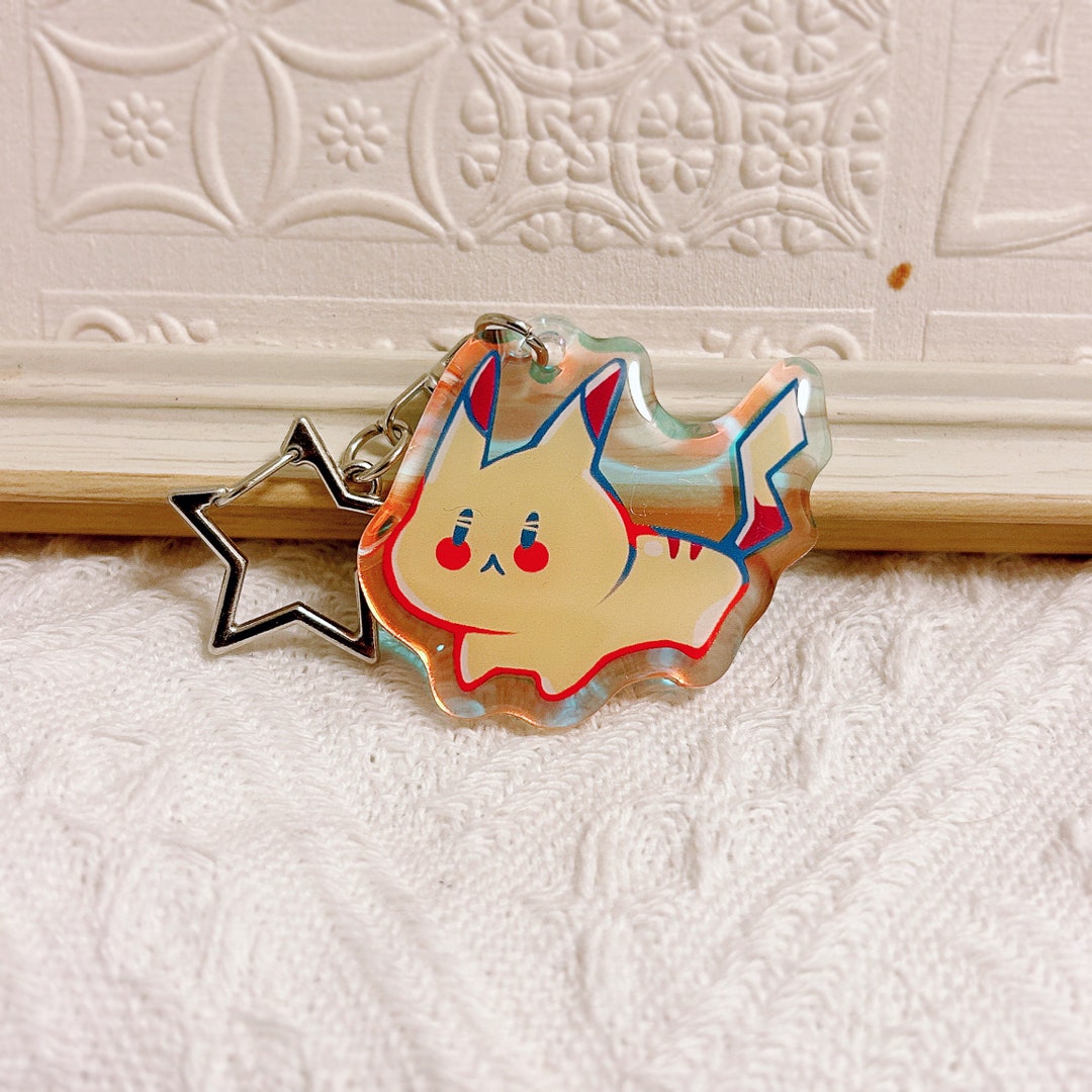 10-Pack Pikachu Charms With Christmas Bells - New Style Keychain Strap Gift
