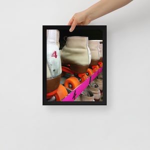 Framed Rental Roller Skate Poster