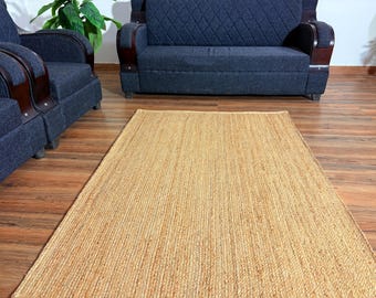 Handmade Jute Rug, Braided Jute rug, Natural Fiber Rug, Jute Area Rug, Bohemian Rug, Eco-Friendly Rug, Handwoven jute rug, Large Area Rugs