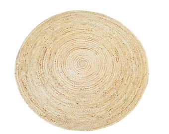 Handmade Natural Round Jute Rug Kitchen Circle Rug New Home Gift Boho Home Decor Patio Rustic Round Rug Table Round Rug ,Bedside Round Rug