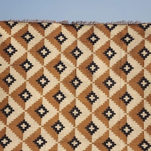 8 x 10 Wool-Jute Handwoven Kilim rug Wool Jute Kilim Rug, Handwoven Wool Jute Rug, Boho Décor Rug,  Flatweave Rug, Indian Dhurrie Rug