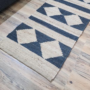 Aangepast formaat natuurlijke jute henneploper, Indiaas interieur, 20&#39; loper, woonkamerloper, groot vloerkleed, jute vloerkleed