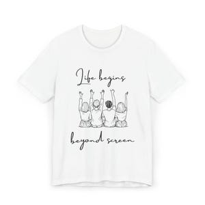 Digital Detox Unisex Jersey T-Shirt, Mental Health Tee, Relaxation Graphic Tee, Mindfulness Shirt, Self-care Top