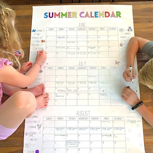 UPDATED 2025 Summer Countdown, Summer Calendar Poster, Summer Bucketlist, Summer CheckList, Activity Calendar, Coloring and Printable PDF