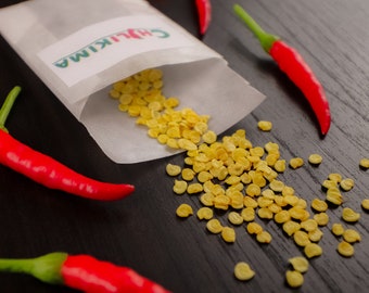 10 semillas de chile - hasta 100.000 Scoville - Bird's Eye, Thai Chili, Piri Piri
