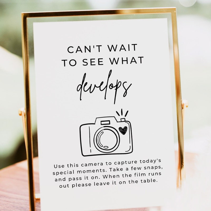  Disposable Cameras And Photo Prompts For Weddings Backdrop