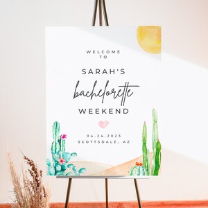 Welcome Sign For Bachelorette Party, Final Fiesta Bachelorette Party Decorations, Scottsdale Bachelorette Party