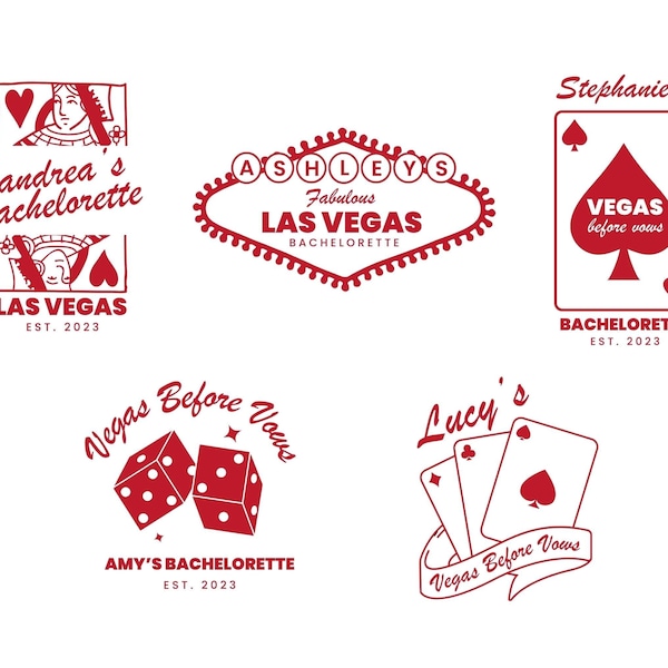 Vegas Before Vows Bachelorette Custom Logo, Personalized Logo Design Services For Bachelorette SVG, Vegas Bachelorette Favors