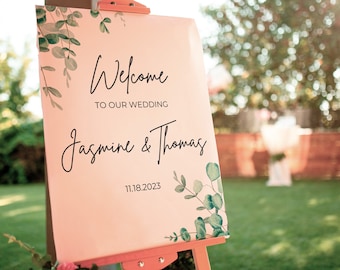 Welcome To Our Wedding Sign For Rustic Theme