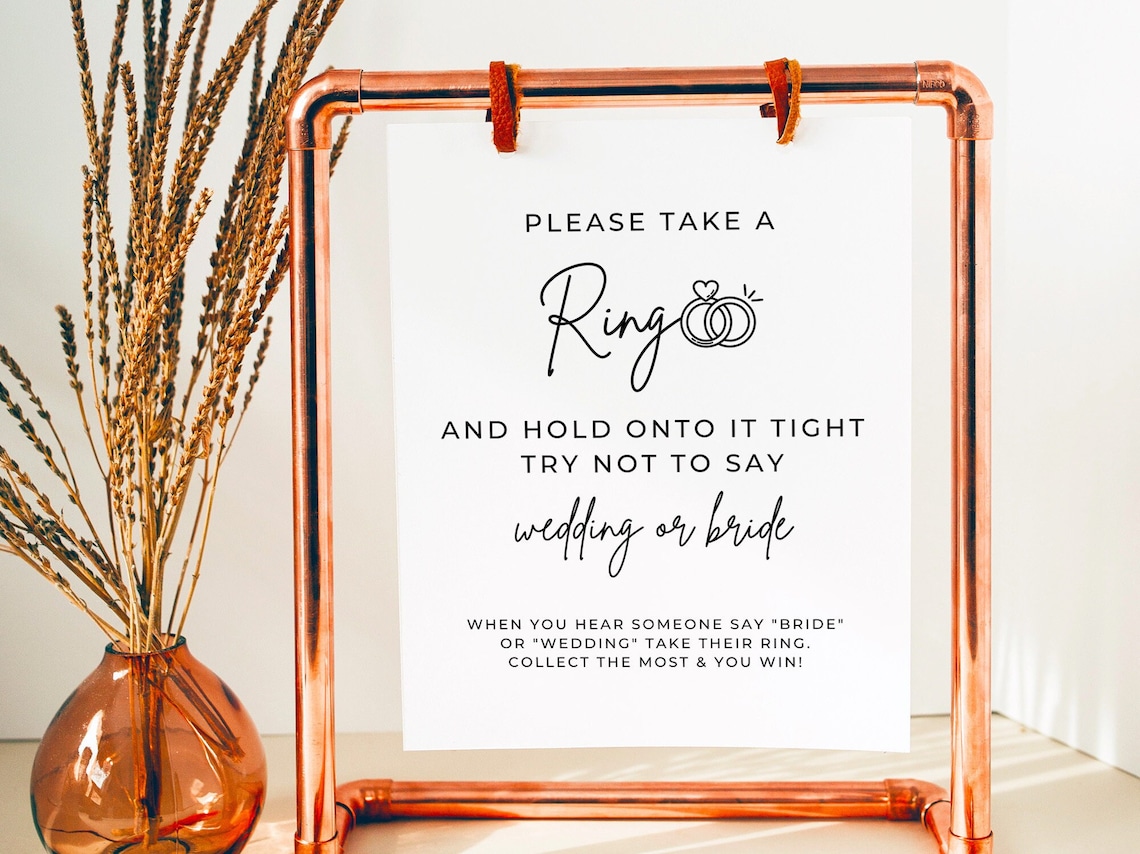 Bridal Shower Ring Game Bridal Shower Party Game Don't Etsy