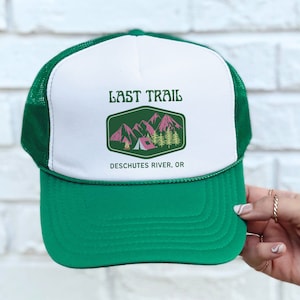 Sombrero de camionero Camp Bachelorette, último sendero antes del velo, regalo de despedida de soltera personalizado, sombrero de camionero personalizable