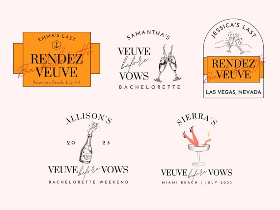 Veuve Before Vows Custom Logo, Bachelorette SVG, Last Rendez Veuve Bachelorette Favors