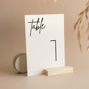 Modern Table Numbers, Find Your Seat Sign, Table Number Sign, Wedding Table Number Template