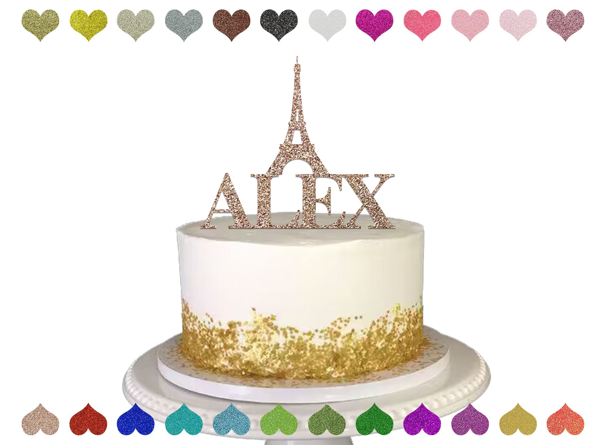 Paris Eiffel Tower Poodle Edible Cake Topper – Icing Sheet, All Occasions