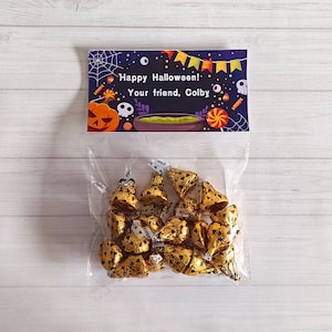 Halloween Personalised Children’s Party Gift Bag Favour Custom Treat Boxes With Your Own Name Halloween Decor trick or treat