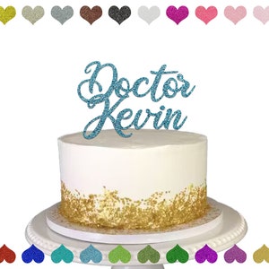 Doctor Grad Party Decorations Custom Doctor Cake Topper,Dr Retirement Party Decor,PhD Graduation Cake Topper, Doctor Retirement Topper,