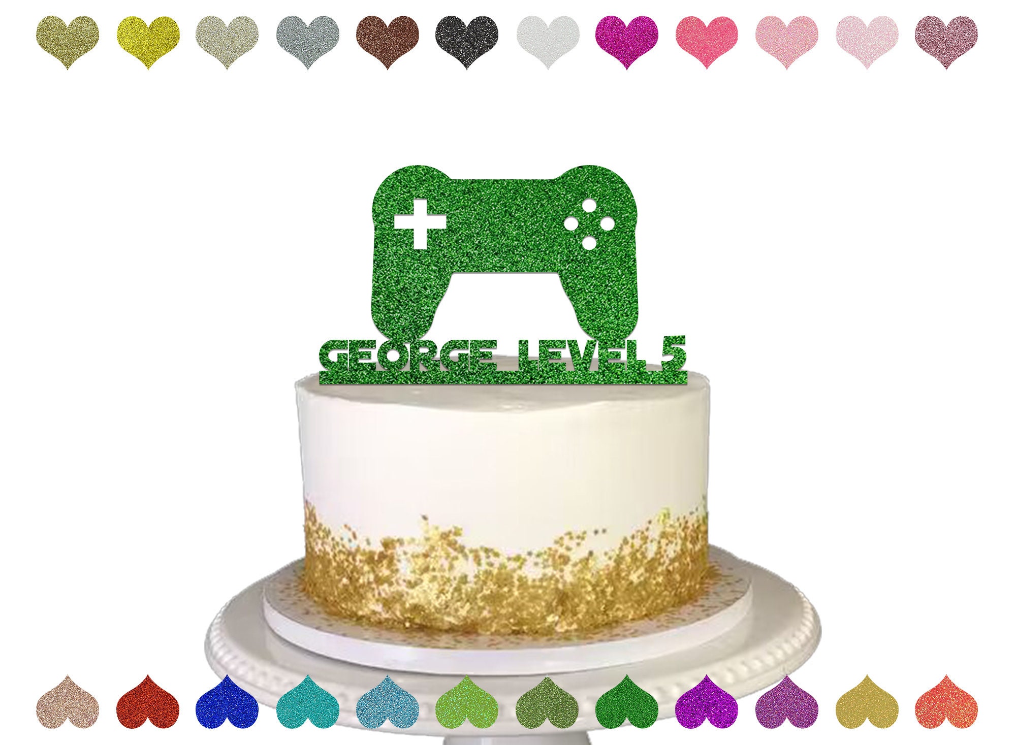 Custom Video Game Cake Topper Video Game Themed Party 