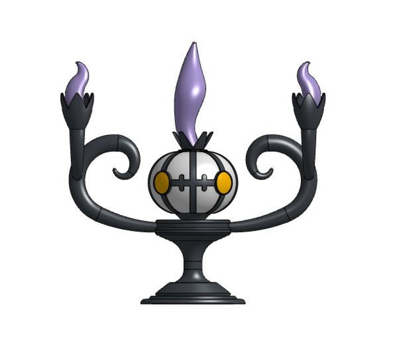 Chandelure Lamp STL File 3D Printable Pokemon Inspired Home Etsy