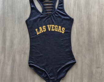 Black Gold Las Vegas City/Team Bodysuit, LV/Sin City Bodysuit for womens, Party Outfit, Vegas Vacation Clothing