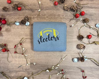 Pittsburgh Steelers Geschirrtuch | Spiel Tag Stickmuster | Fußball-Liebhaber | Küchenakzent | Sport Dekor | Stickerei