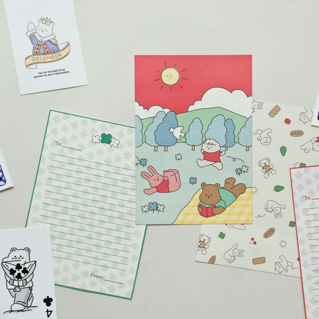 Letter Writing Bundle Digital Printable Writing Paper Writing Sheets ...
