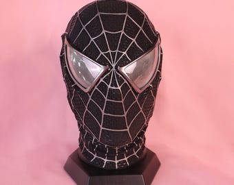 Artisan-Made Spider Mask - Non-Removable Lens Prop - Precision-Tailored Hero Gear