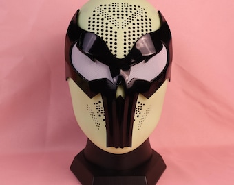 Personalized Mask Venom Inspired Custom PVC Faceshell Commission Handmade Gear
