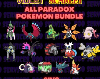 Pokemon Scarlet And Violet - All Paradox Pokemon Bundle - 6IV - Holding Masterball
