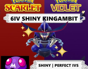 KINGAMBIT SHINY 6IV Pokemon // Pokemon Scarlet and Violet // Ready to raise for competitive battle! // + MasterBall // Fast Trade