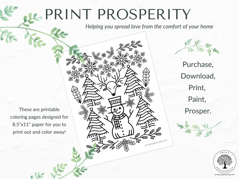 Printable Holiday Coloring