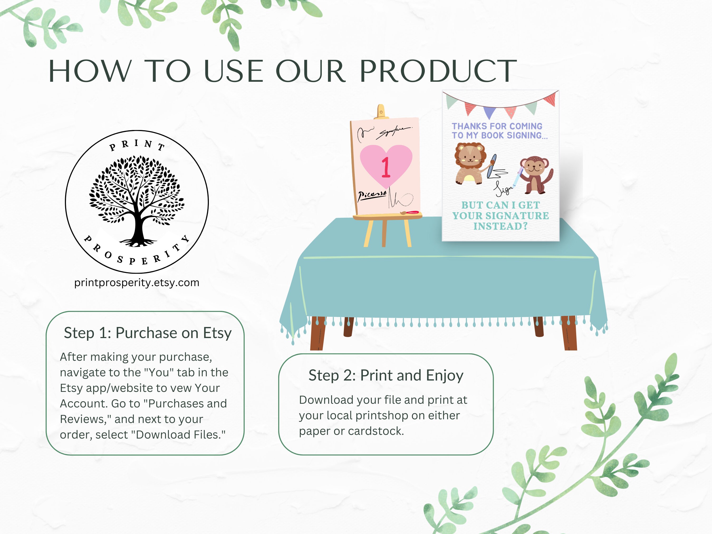 Printable Guestbook Sign Template, Book Signing for Reading Books ...