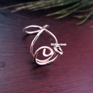 925 Silver Finger Splint Ring: Arthritis, Trigger Finger, EDS Support