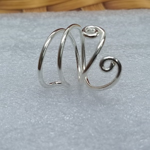 Arthritis finger splint ring,Simple Midi Ring,Sterling Silver Thumb Ring, Statement Ring, Splint Knuckle Ring, comfortable splint ring