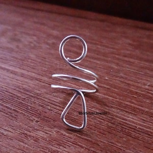 Arthritis Ring, Splint Knuckle Ring, Thumb Splint Ring, Adjustable Sterling Silver Ring for Women, Simple Midi Ring, Twisted Ring, cool ring