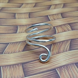 Adjustable Sterling Silver Arthritis Ring: Mallet Splint Knuckle Ring