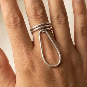 Verstellbare Abzugsfinger MCP Schiene 925 Sterling Silber, EDS Support Handgemachter Minimalistischer Schmuck