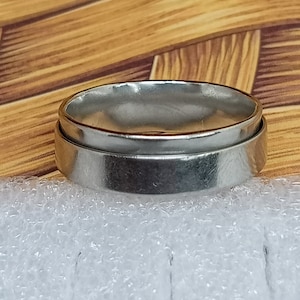 Sterling Silver Spinner Ring: Handmade Meditation Fidget Ring