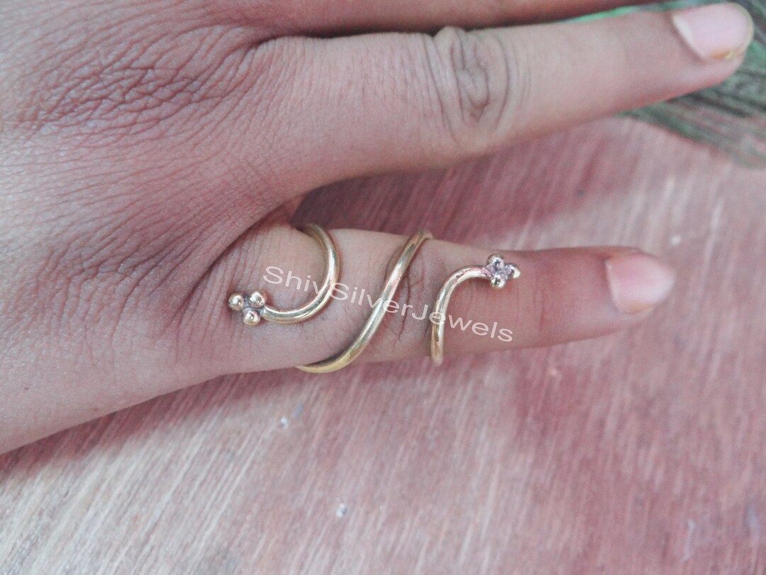 Sterling Silver Splint Ring: Two-sided Adjustable Arthritis Support - Etsy