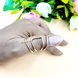 Sterling Silver Adjustable Thumb Splint Ring: Arthritis, EDS Support