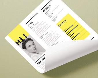 Jednostronicowe CV | Profesjonalny szablon CV dla programu Microsoft Word | Szablon CV ze zdjęciem | Szablon CV dla kadry kierowniczej | Szablon CV