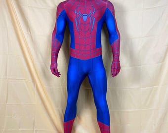 Men's Spider Hero Spandex Bodysuit with Mask – Custom Fit Cosplay Costume