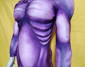 Muscle Padded Cosplay Bodysuit – Gradient Mutant Costume for Halloween & Performance