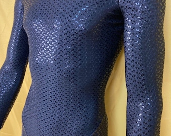 Black Panther-Textured Screen-Printed Bodysuit | Stretch Base Layer for Cosplay | DIY Superhero Undersuit Inspired Costume