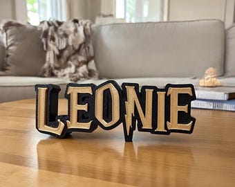 Personalisiertes Namensschild - für jeden HP Fan - Schreibtisch-Display - Schreibtisch Namensschild - personalisiert  3D-0041