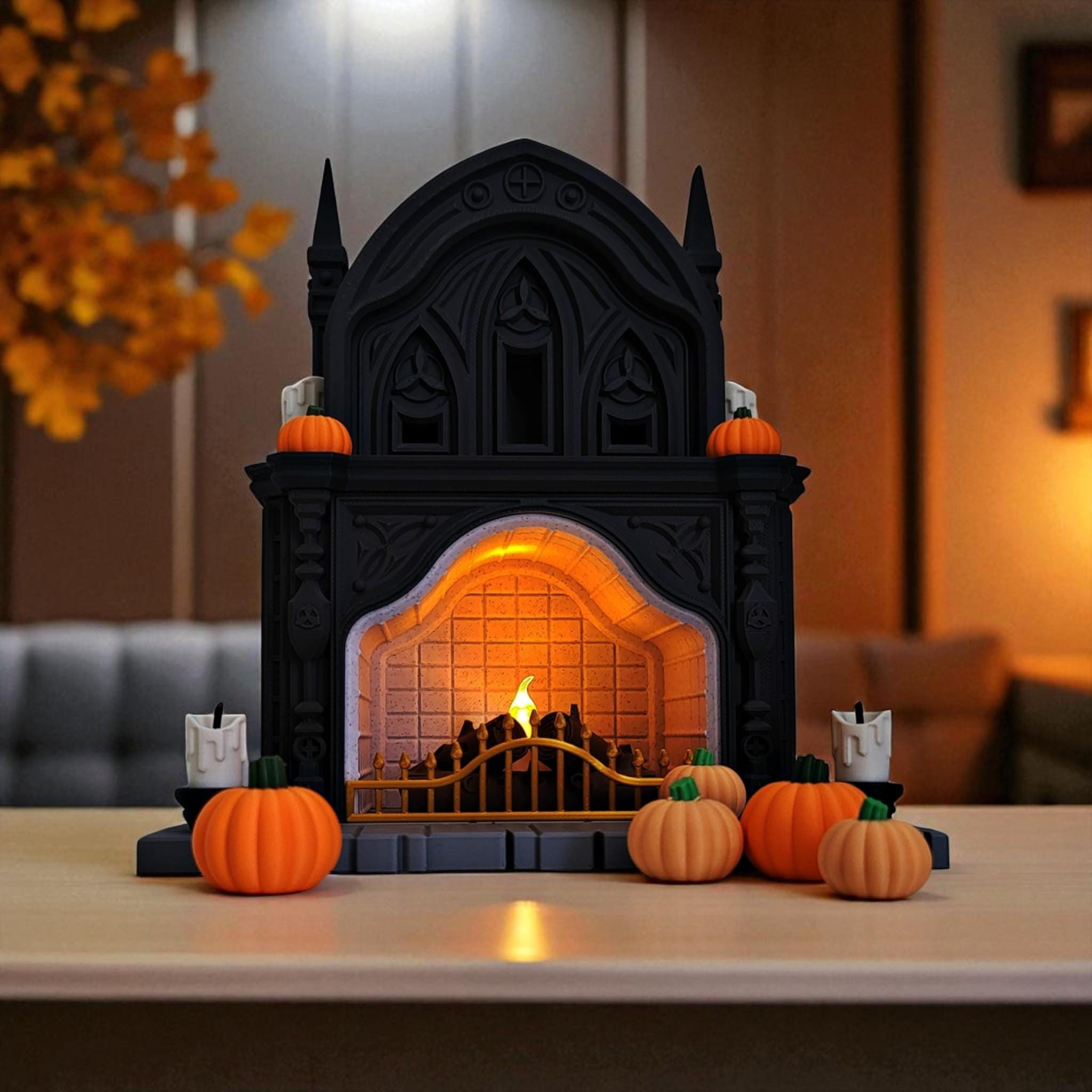 Spooky Mantel Decor